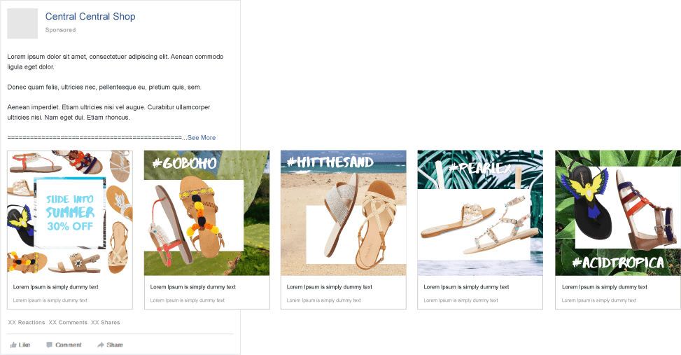 Step into Summer Facebook Carousel